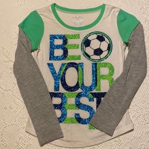 Girls Justice Long sleeve T size 8